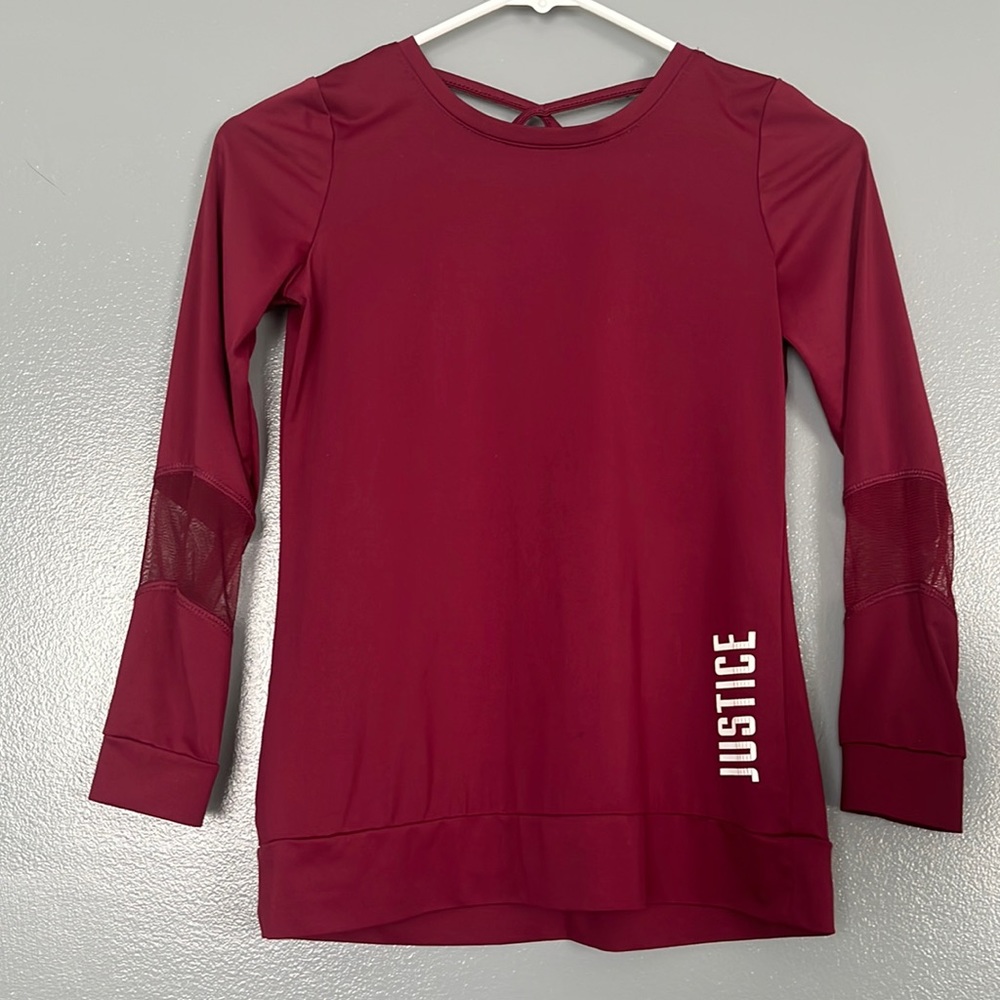 Justice Maroon Long Sleeve